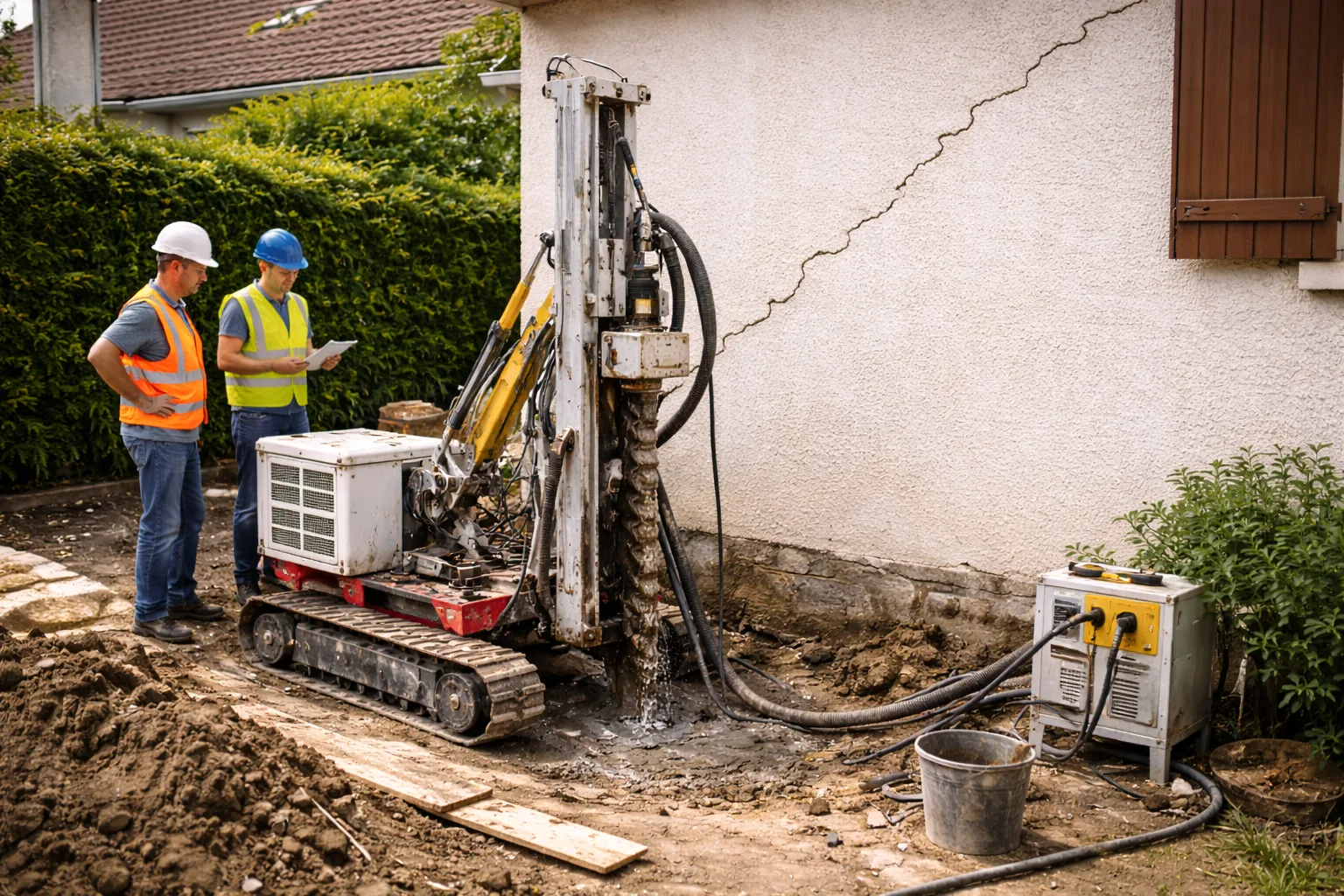 Micropieux pour maison fissuree : fonctionnement, prix et alternatives